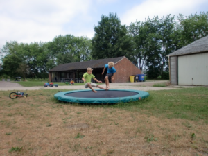 Trampoline springen